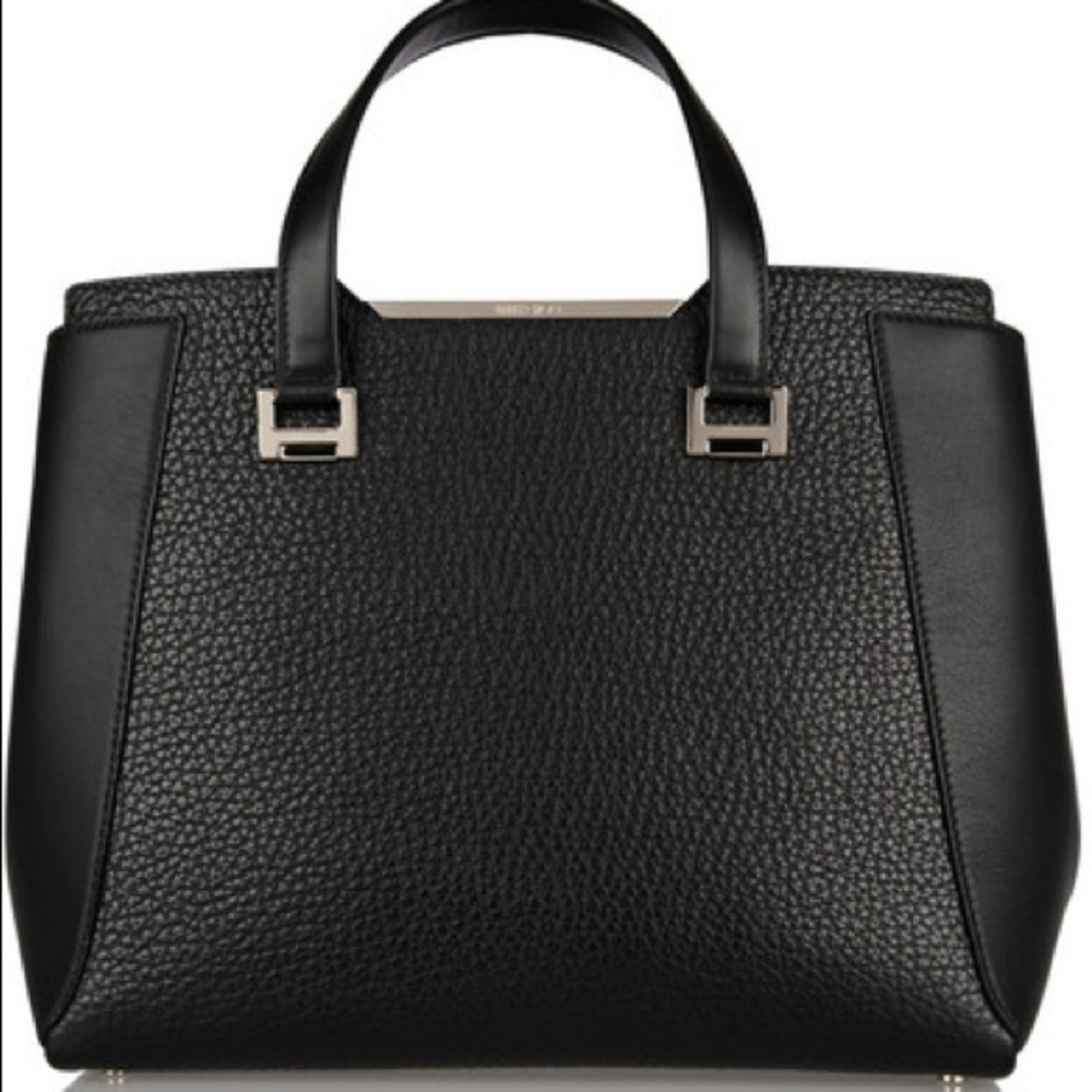 Jimmy Choo Alfie Black Calf Leather Tote Bag